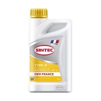 SINTEC Antifreeze OEM France Type-D Yellow -40, 1кг 6145013